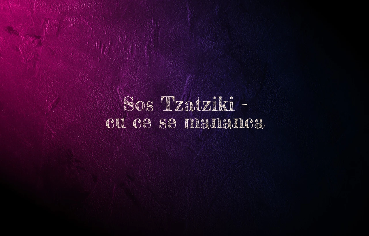 sos tzatziki cu ce se mananca