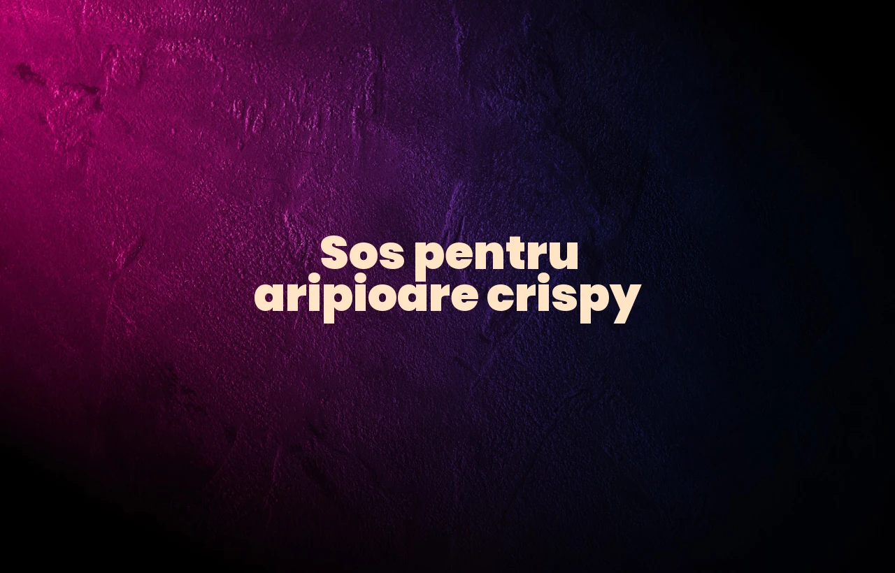 sos pentru aripioare crispy