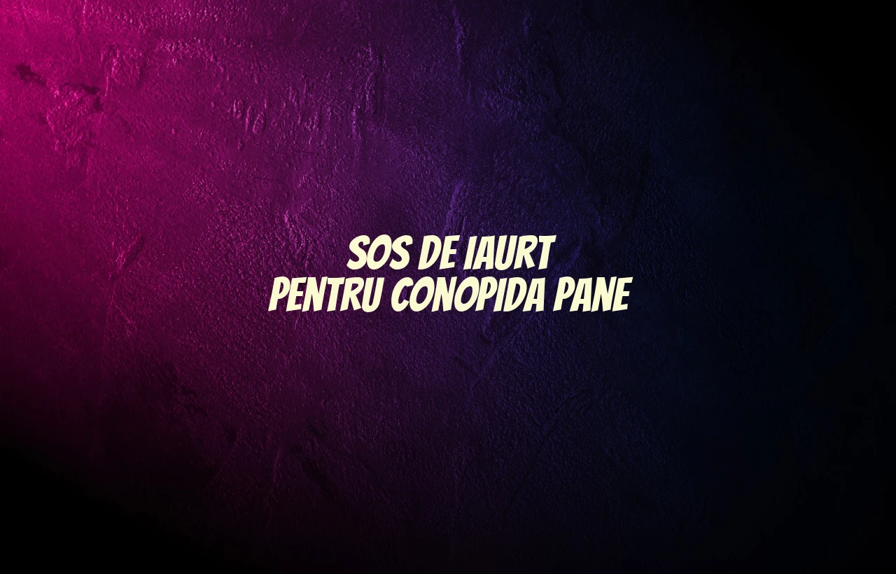 sos de iaurt pentru conopida pane